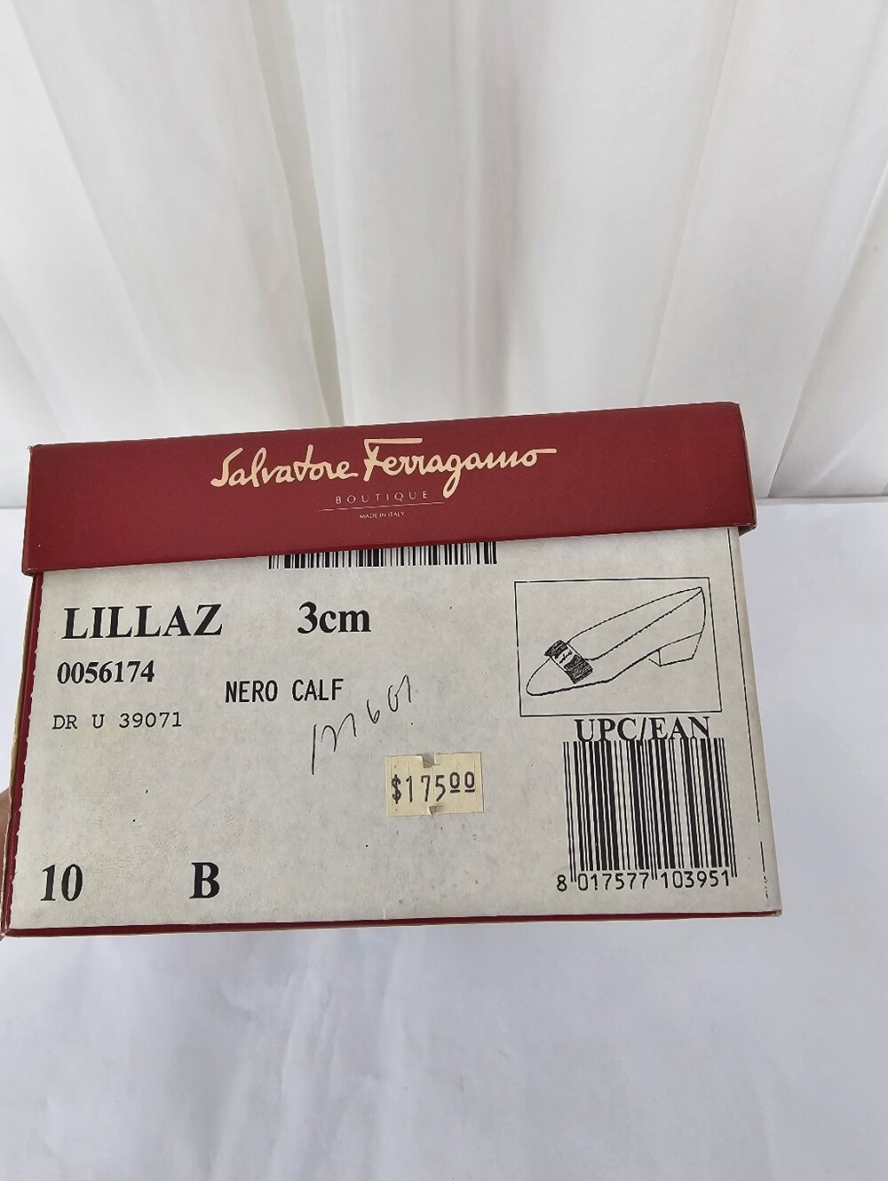 Salvatore Ferragamo Black Lillaz Vara Bow Low Heel Pumps Vintage Retro 10 - Picture 11 of 11